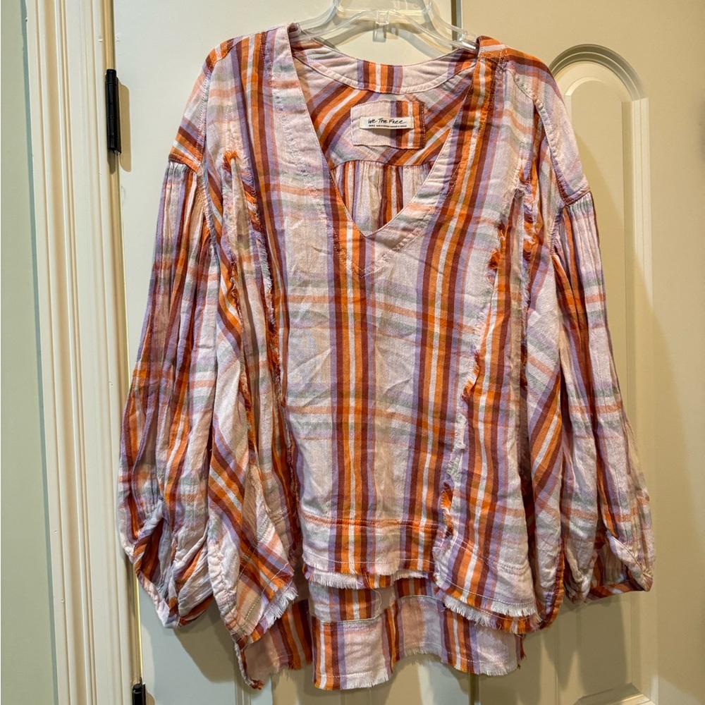 We The Free Plaid Top size Small